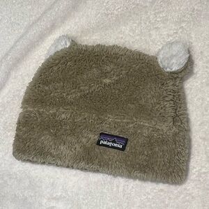 Patagonia Baby Furry Friends Fleece Hat 6m Beige